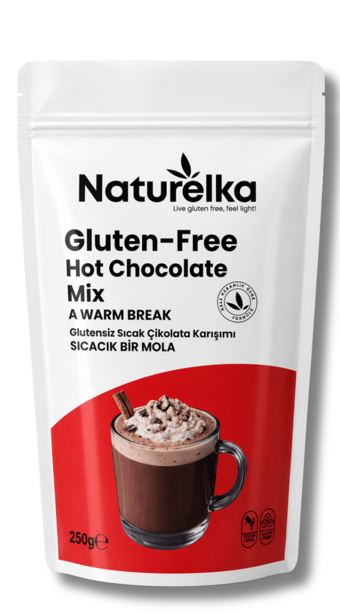 Glutensiz Sıcak çikolata Karışımı doypack görseli